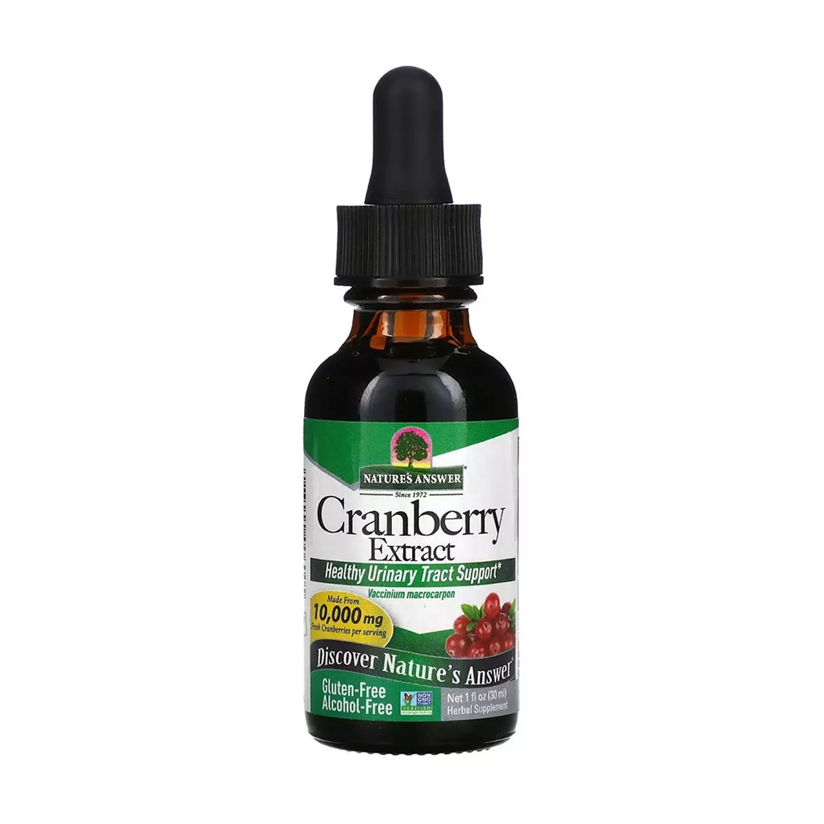Екстракт журавлини Nature's Answer Cranberry Extract в рідині, 10000 мг, 30 мл